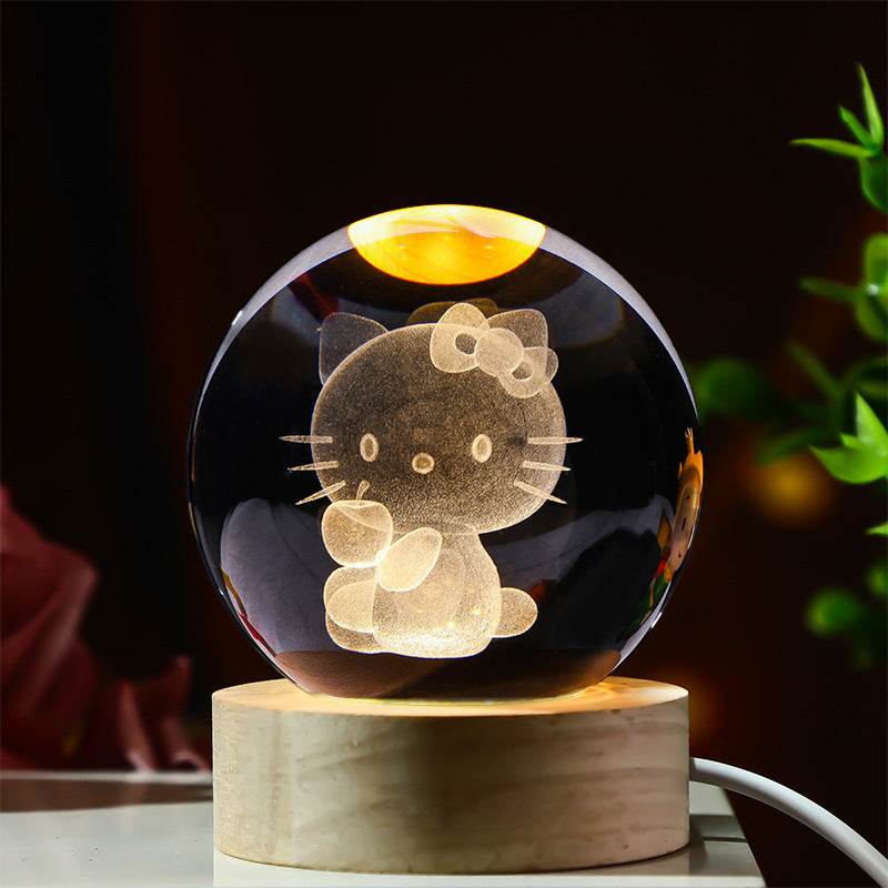3D Glowing Crystal Ball