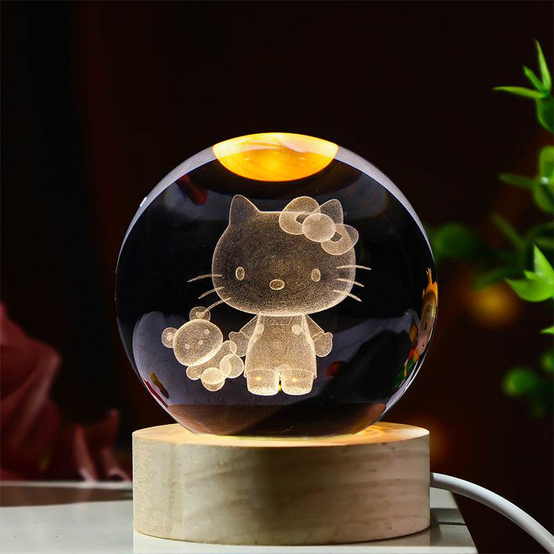 3D Glowing Crystal Ball
