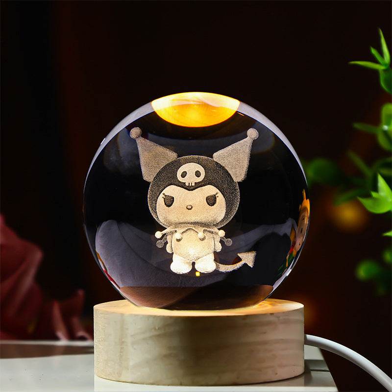 3D Glowing Crystal Ball