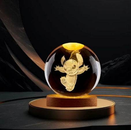 3D Glowing Crystal Ball